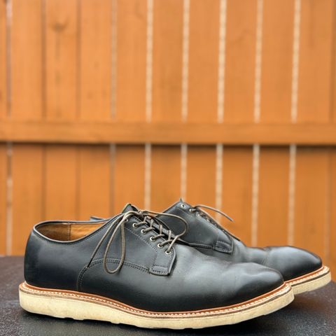 Viberg Derby Shoe in C.F. Stead Military Green Waxed Kudu