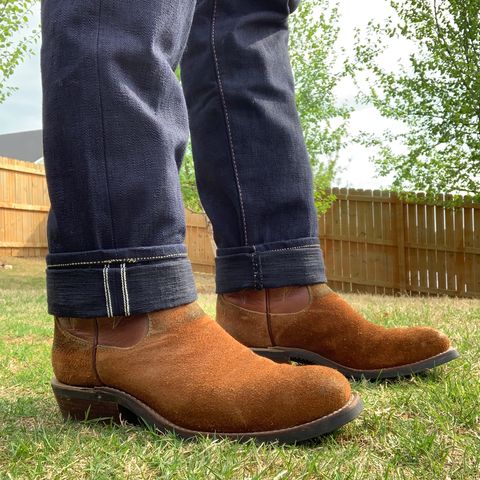 Beck Custom Cowboy Boots in Seidel Brown Oil Tan Roughout