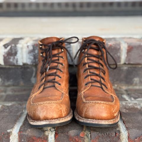 View photo of Truman Moc Toe in British Tan Grizzly