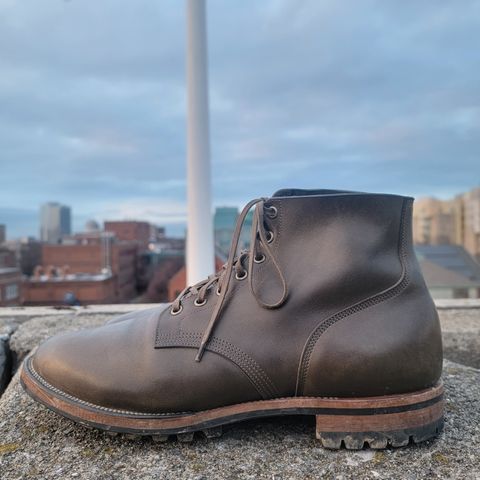 View photo of Viberg Boondocker in Maryam Olive TPR Horsebutt