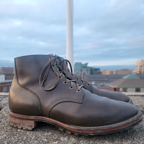 View photo of Viberg Boondocker in Maryam Olive TPR Horsebutt