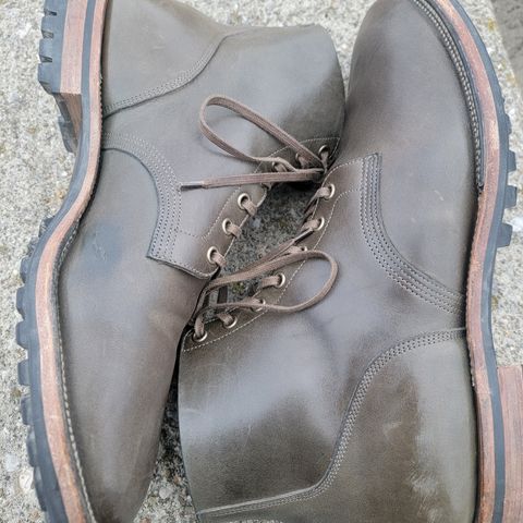 View photo of Viberg Boondocker in Maryam Olive TPR Horsebutt