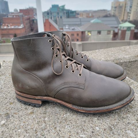 View photo of Viberg Boondocker in Maryam Olive TPR Horsebutt