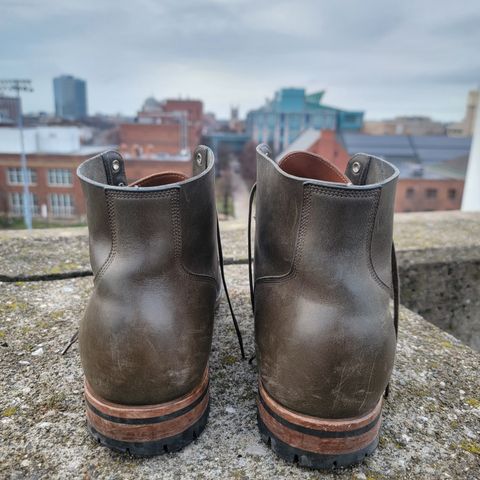 View photo of Viberg Boondocker in Maryam Olive TPR Horsebutt