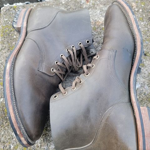 View photo of Viberg Boondocker in Maryam Olive TPR Horsebutt