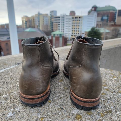 View photo of Viberg Boondocker in Maryam Olive TPR Horsebutt