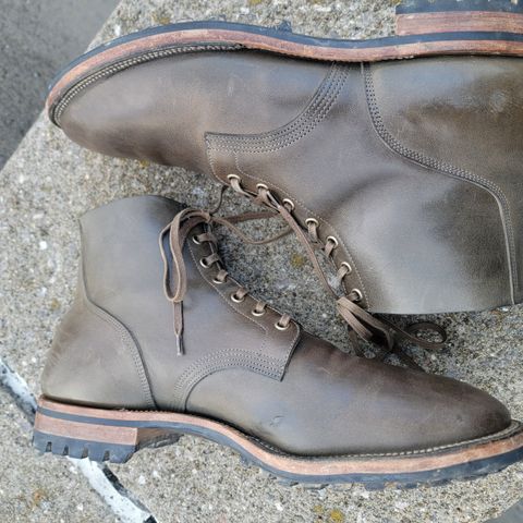 View photo of Viberg Boondocker in Maryam Olive TPR Horsebutt