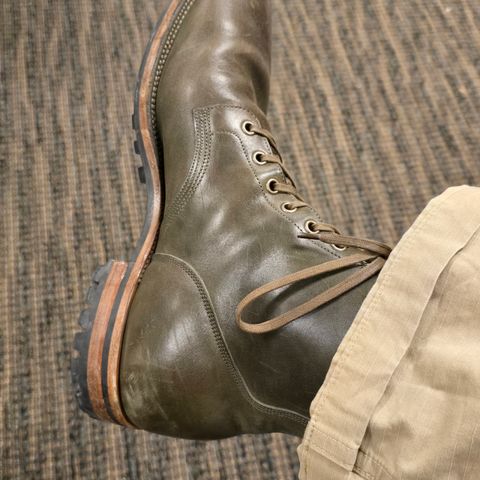 Viberg Boondocker in Maryam Olive TPR Horsebutt