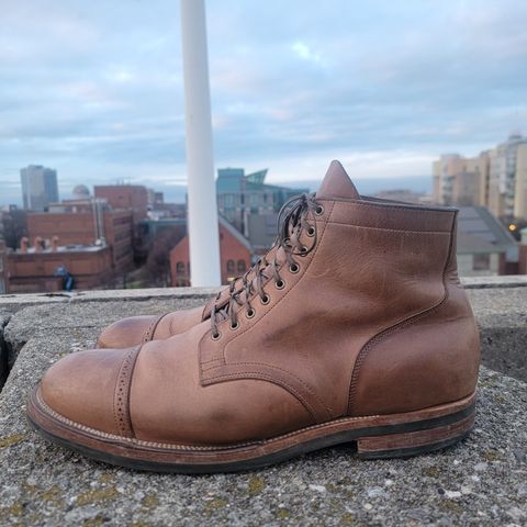 View photo of Viberg Service Boot BCT in Horween Natural Chromexcel