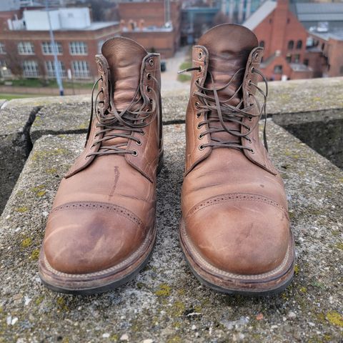 View photo of Viberg Service Boot BCT in Horween Natural Chromexcel