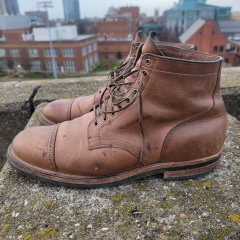 View photo of Viberg Service Boot BCT in Horween Natural Chromexcel