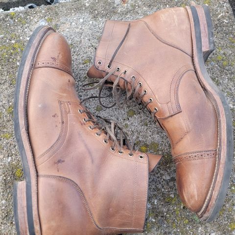 View photo of Viberg Service Boot BCT in Horween Natural Chromexcel