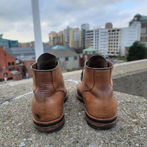 View photo of Viberg Service Boot BCT in Horween Natural Chromexcel