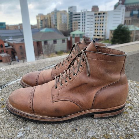 View photo of Viberg Service Boot BCT in Horween Natural Chromexcel