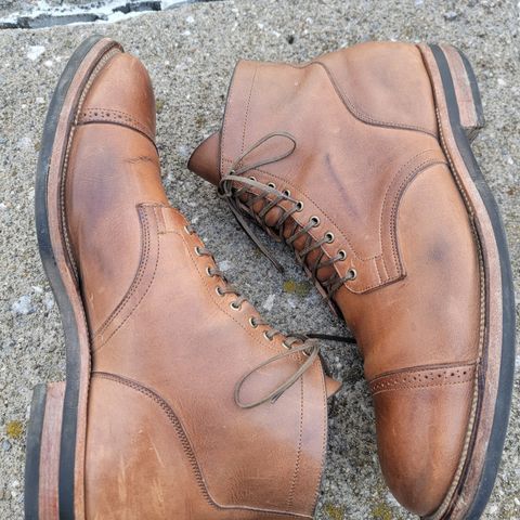 View photo of Viberg Service Boot BCT in Horween Natural Chromexcel