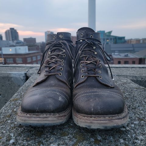 View photo of White's MP-Sherman Toe Cap in Horween Olive Waxed Flesh