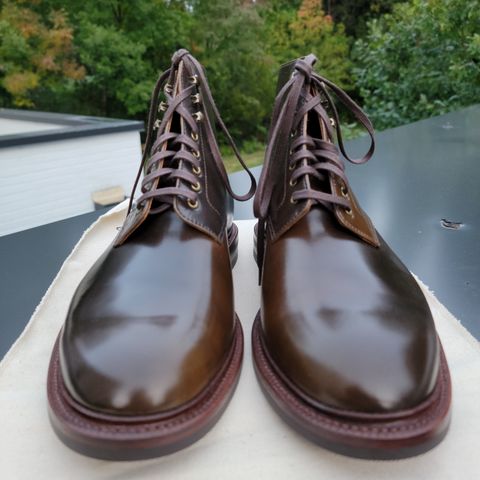 Grant Stone Edward Boot in Horween Maduro Shell Cordovan