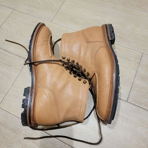 View photo of Grant Stone Ottawa Boot in Incas Natural Kangaroo