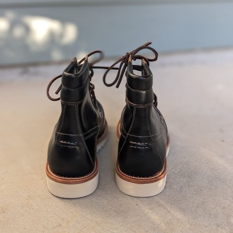 Grant Stone Field Boot in Horween Black Chromexcel