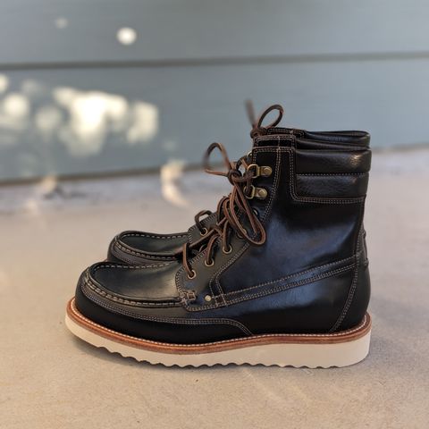 Grant Stone Field Boot in Horween Black Chromexcel