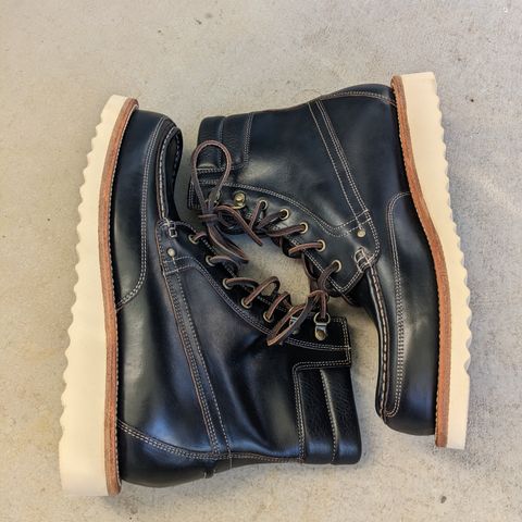Grant Stone Field Boot in Horween Black Chromexcel