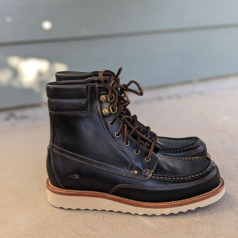 Grant Stone Field Boot in Horween Black Chromexcel