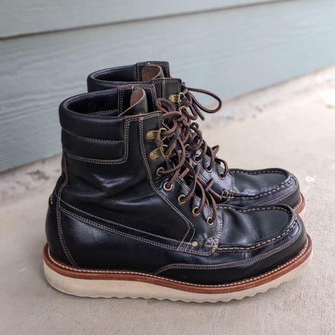Grant Stone Field Boot in Horween Black Chromexcel