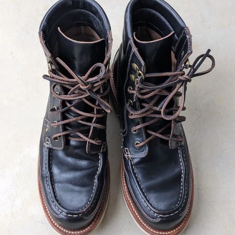 Grant Stone Field Boot in Horween Black Chromexcel