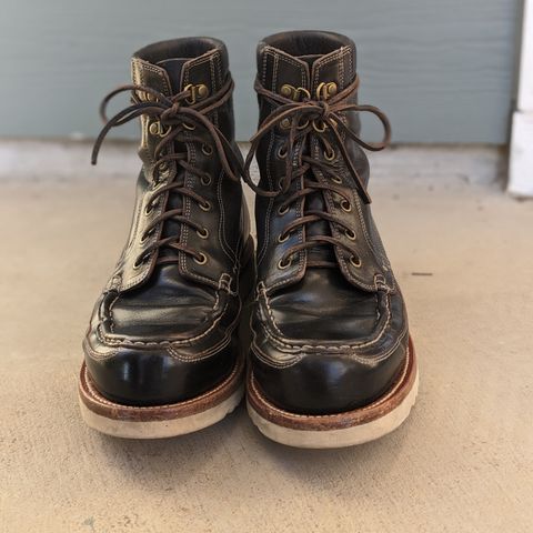 Grant Stone Field Boot in Horween Black Chromexcel