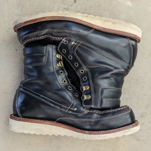 Grant Stone Field Boot in Horween Black Chromexcel