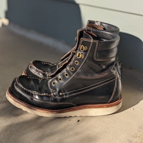 Grant Stone Field Boot in Horween Black Chromexcel