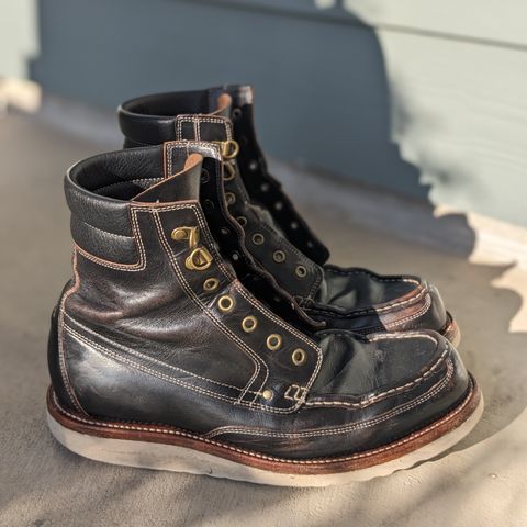 Grant Stone Field Boot in Horween Black Chromexcel
