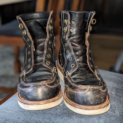 Grant Stone Field Boot in Horween Black Chromexcel