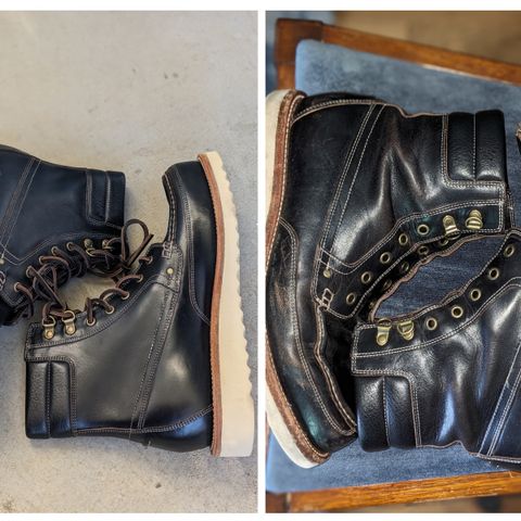Grant Stone Field Boot in Horween Black Chromexcel