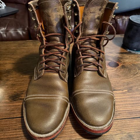 Imperium Radical in Horween Olive Waxed Flesh