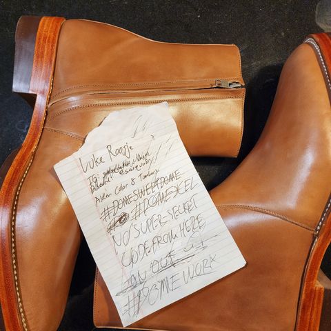 Benzein The Stride Side Zip Boots in Maryam Toscanello Horsebutt