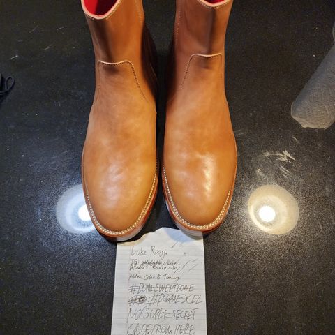 Benzein The Stride Side Zip Boots in Maryam Toscanello Horsebutt
