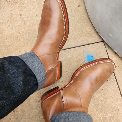 Benzein The Stride Side Zip Boots in Maryam Toscanello Horsebutt
