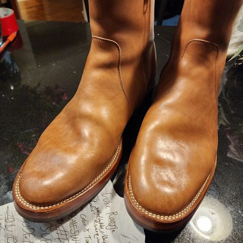 Benzein The Stride Side Zip Boots in Maryam Toscanello Horsebutt