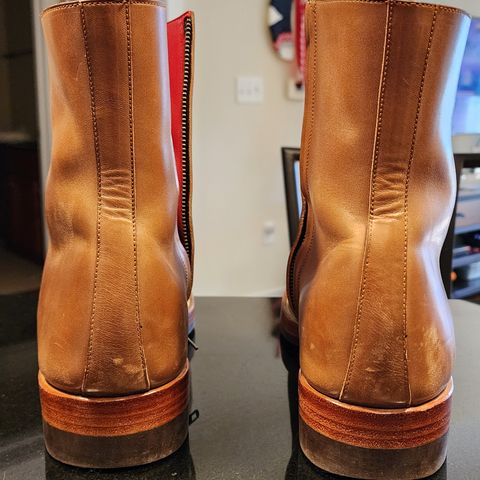 Benzein The Stride Side Zip Boots in Maryam Toscanello Horsebutt
