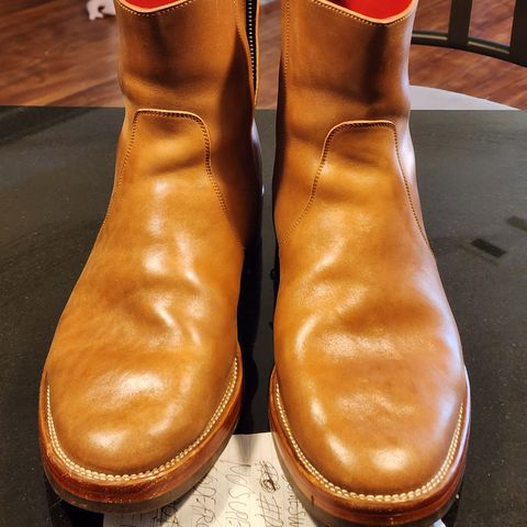 Benzein The Stride Side Zip Boots in Maryam Toscanello Horsebutt