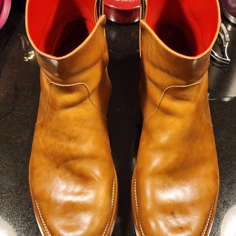 Benzein The Stride Side Zip Boots in Maryam Toscanello Horsebutt
