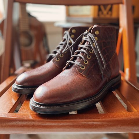 Grant Stone Diesel Boot in Seidel Walnut Bison