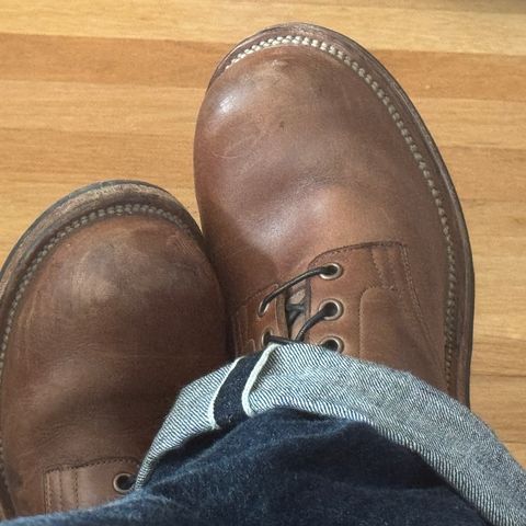 Viberg Service Boot in Horween Natural Chromexcel Horsehide