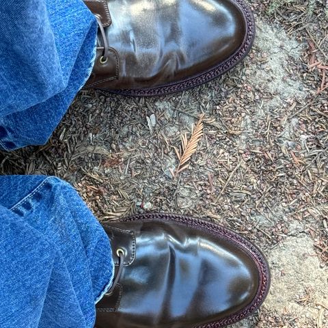 Grant Stone Edward Boot in Horween Maduro Shell Cordovan