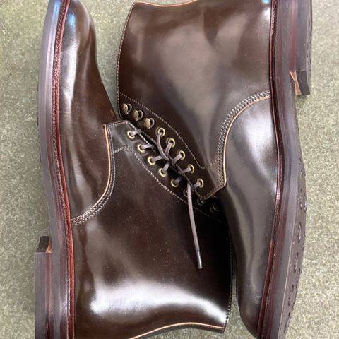 Grant Stone Edward Boot in Horween Maduro Shell Cordovan