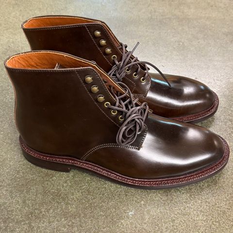 Grant Stone Edward Boot in Horween Maduro Shell Cordovan