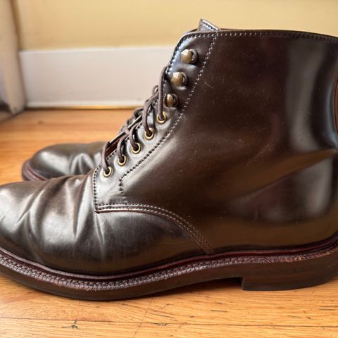 Grant Stone Edward Boot in Horween Maduro Shell Cordovan