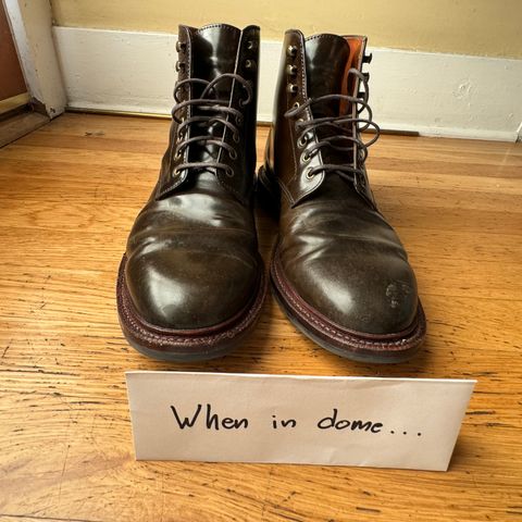 Grant Stone Edward Boot in Horween Maduro Shell Cordovan