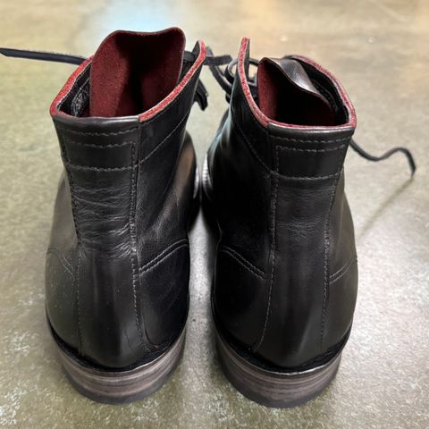 KREOSOTE NINE dITCHES in Wickett & Craig Natural Harness Dyed Black Over Red